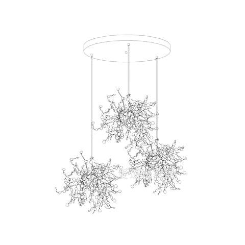 Lustra Lampe Suspendue Disque Nuage - Neutralighting
