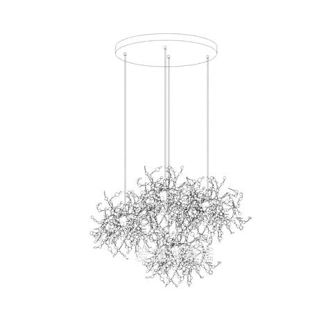 Lustra Lampe Suspendue Disque Nuage - Neutralighting