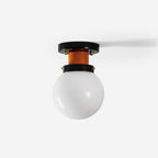 Aria Plafonnier Globe Verre Orange - Neutralighting