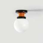 Aria Plafonnier Globe Verre Orange - Neutralighting