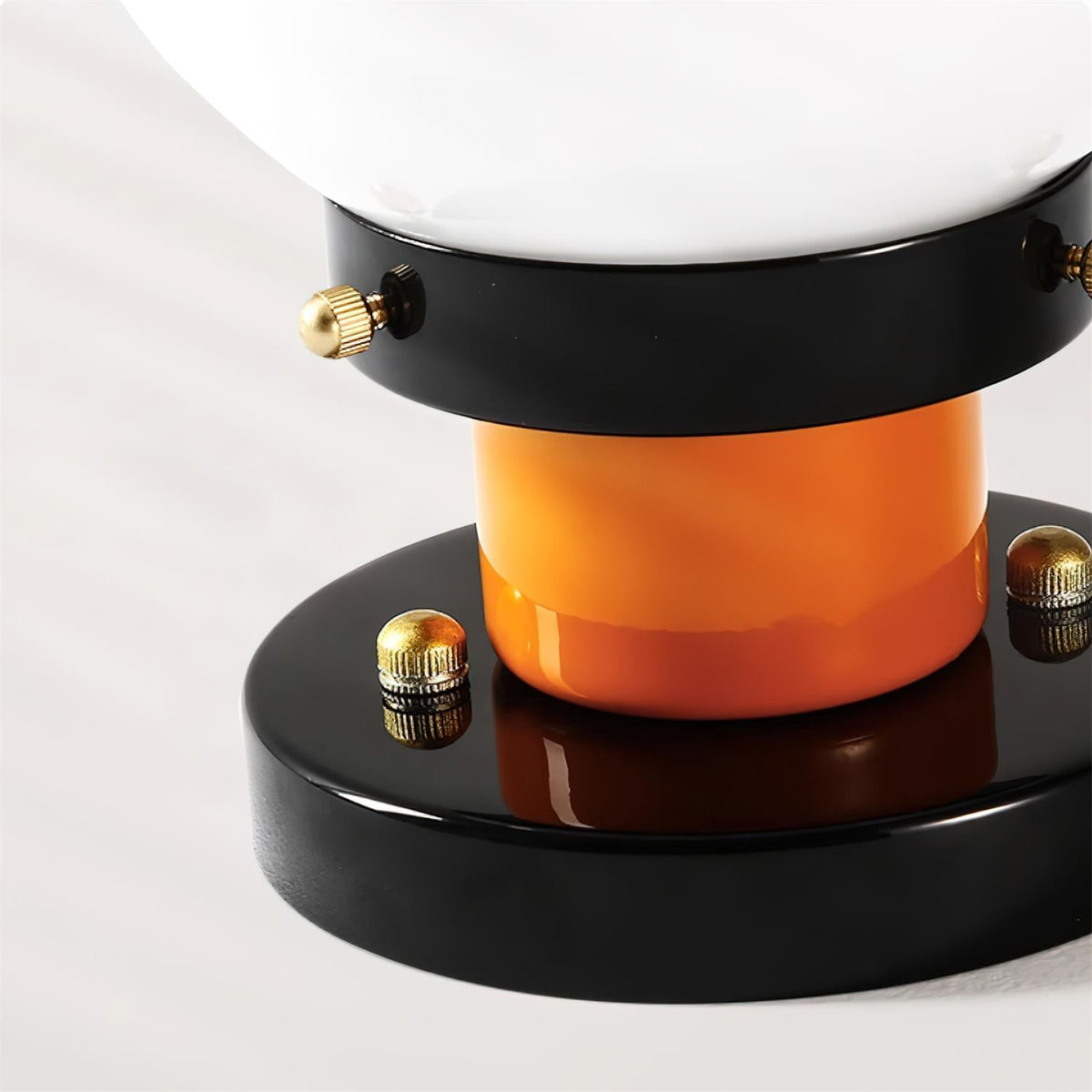 Aria Lumière de Plafond en verre Sphérique Orange et Noir - Neutralighting