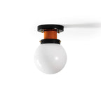 Aria Plafonnier Globe Verre Orange - Neutralighting