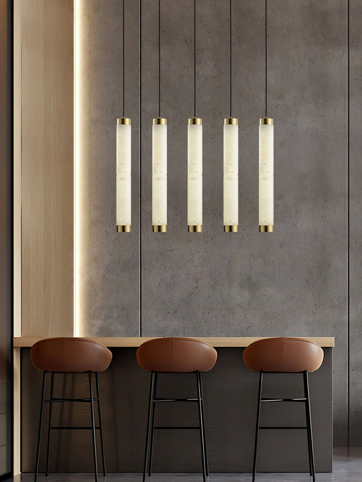 Lira Suspension Cyclindrique en Albâtre - Neutralighting