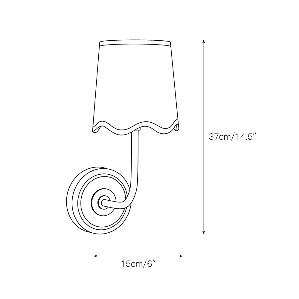 Sifuvyo Lampe Murale En Tissu Et Métal Minimaliste Moderne - Neutralighting