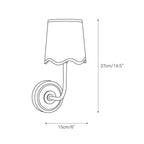 Sifuvyo Lampe Murale En Tissu Et Métal Minimaliste Moderne - Neutralighting
