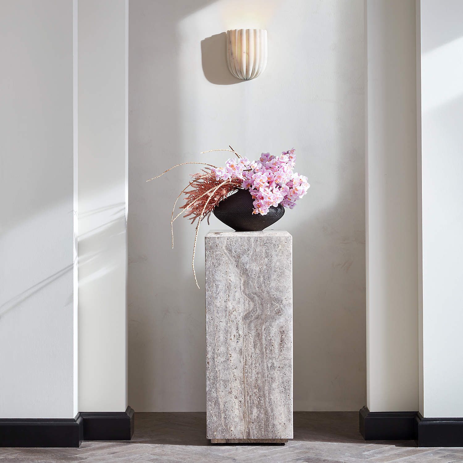 Tinduvys Lampe Murale Flûtée En Marbre Ariel Simple Élégance - Neutralighting