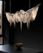 Solara Chandelier Franges Dorées - Neutralighting