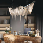 Solara Chandelier Franges Dorées - Neutralighting