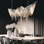 Solara Chandelier Franges Dorées - Neutralighting
