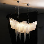 Solara Chandelier Franges Dorées - Neutralighting