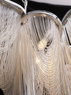 Solara Chandelier Franges Dorées - Neutralighting
