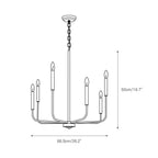Ulfuvys Chandelier Métal Industriel Moderne En Bougies - Neutralighting