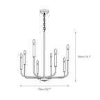 Ulfuvys Chandelier Métal Industriel Moderne En Bougies - Neutralighting