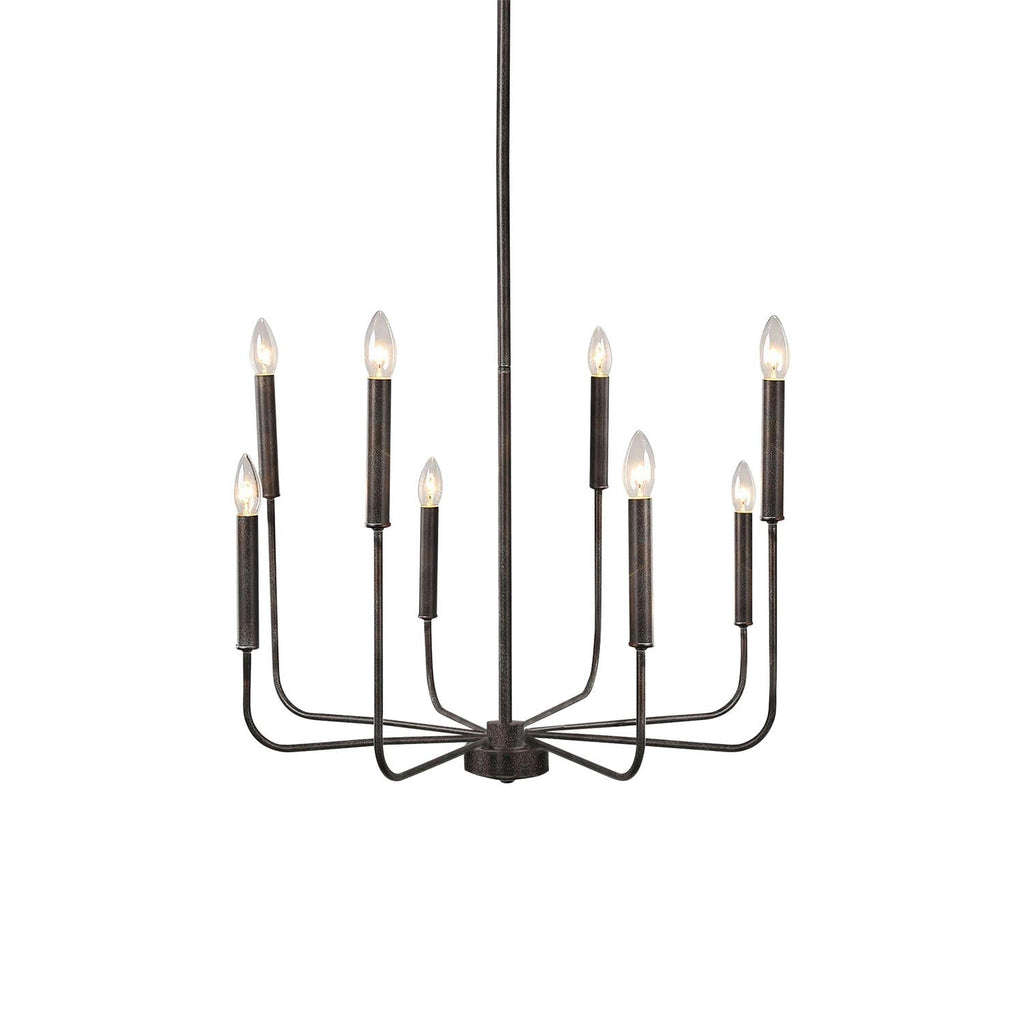 Ulfuvys Chandelier Métal Industriel Moderne En Bougies - Neutralighting