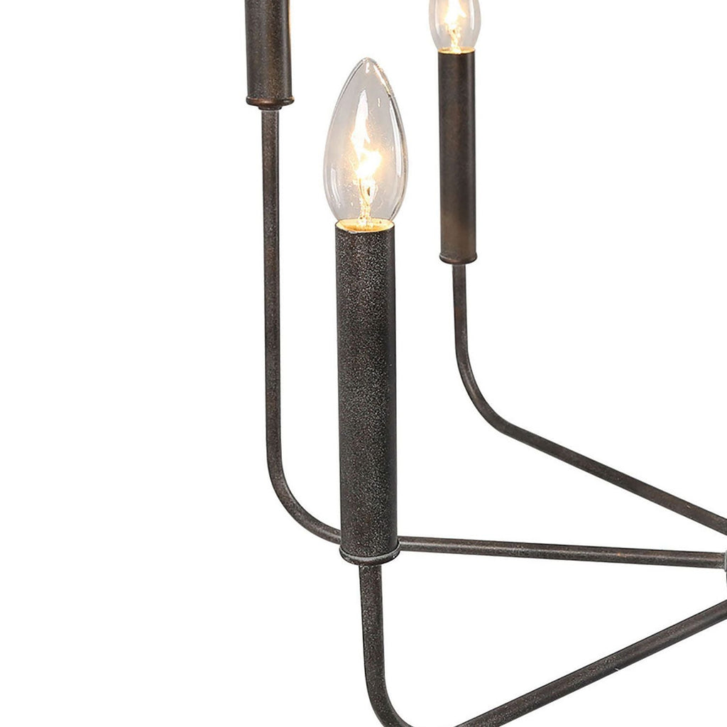 Ulfuvys Chandelier Métal Industriel Moderne En Bougies - Neutralighting