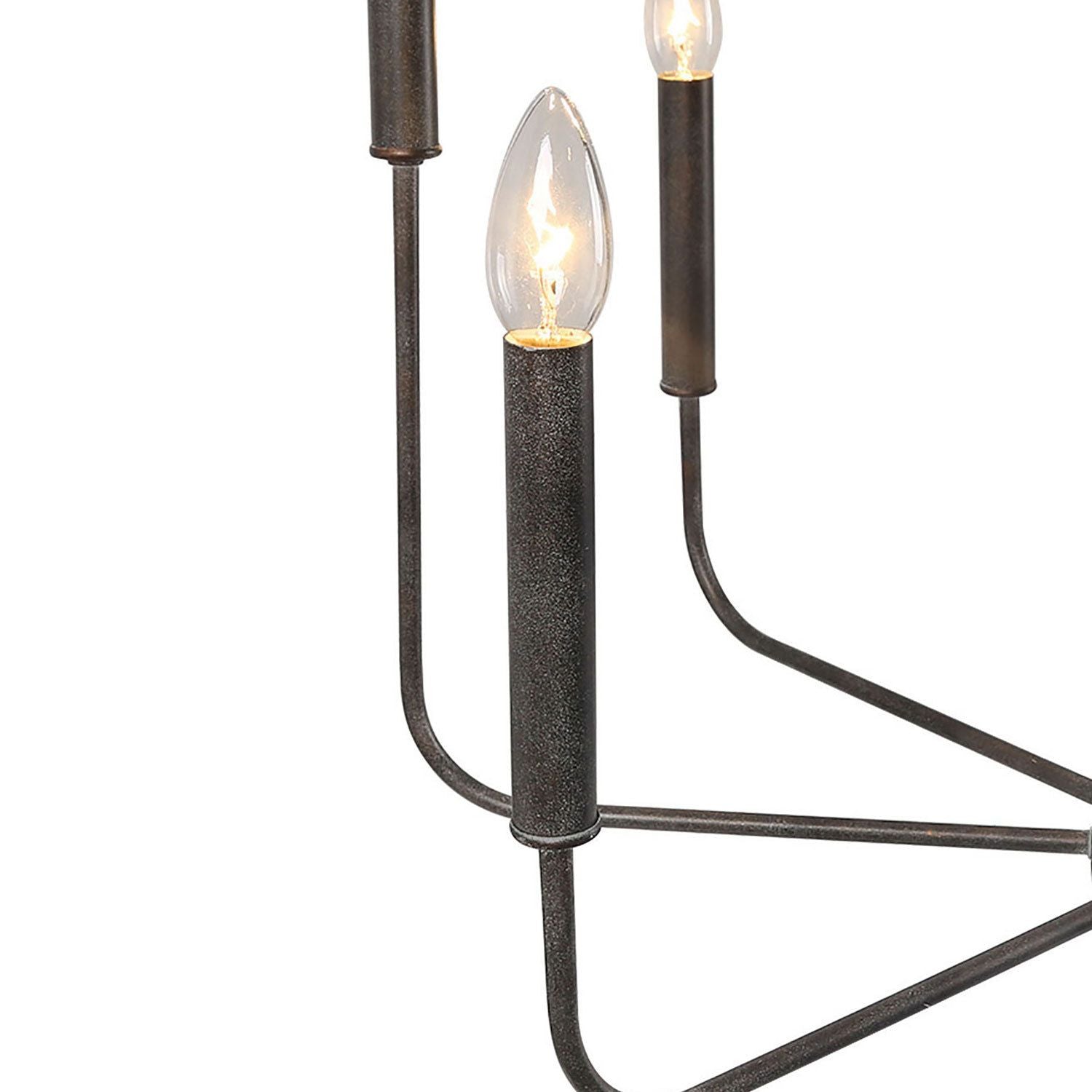 Ulfuvys Chandelier Métal Industriel Moderne En Bougies - Neutralighting