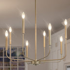 Ulfuvys Chandelier Métal Industriel Moderne En Bougies - Neutralighting