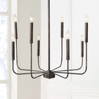 Ulfuvys Chandelier Métal Industriel Moderne En Bougies - Neutralighting