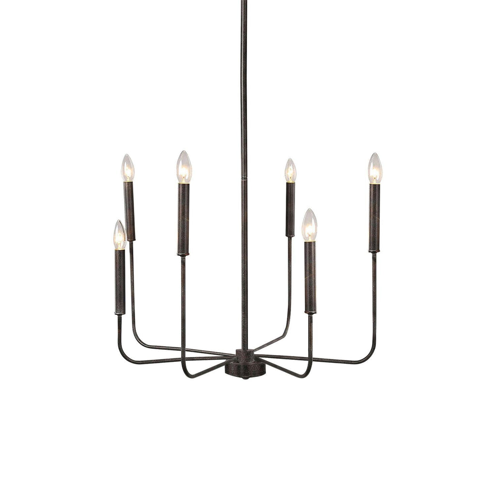 Ulfuvys Chandelier Métal Industriel Moderne En Bougies - Neutralighting