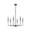 Ulfuvys Chandelier Métal Industriel Moderne En Bougies - Neutralighting