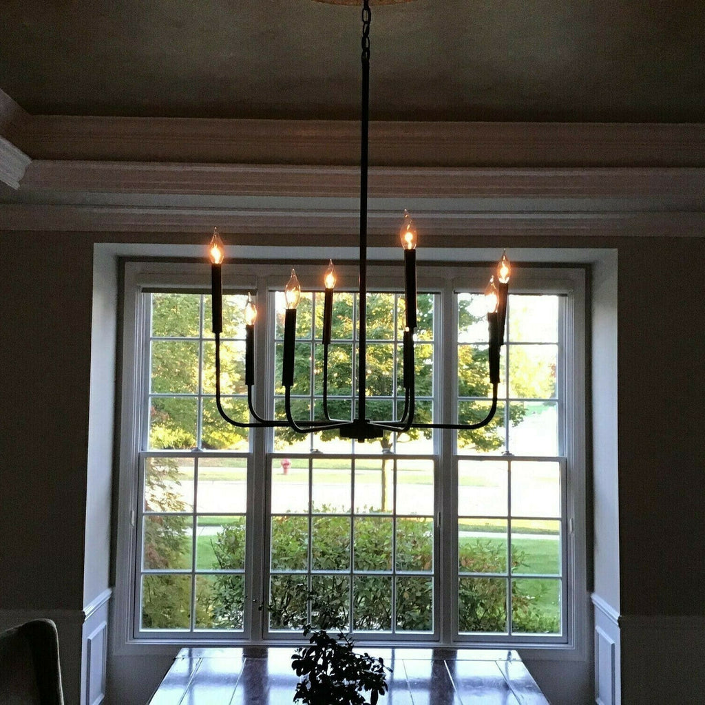 Ulfuvys Chandelier Métal Industriel Moderne En Bougies - Neutralighting