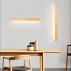 Lustra Applique Murale Linéaire Bois et LED Design Minimaliste - Neutralighting