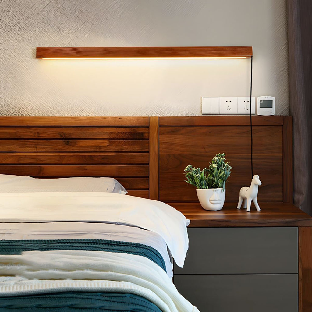 Lustra Wall Lamp Linear Wood Plug In - Neutralighting