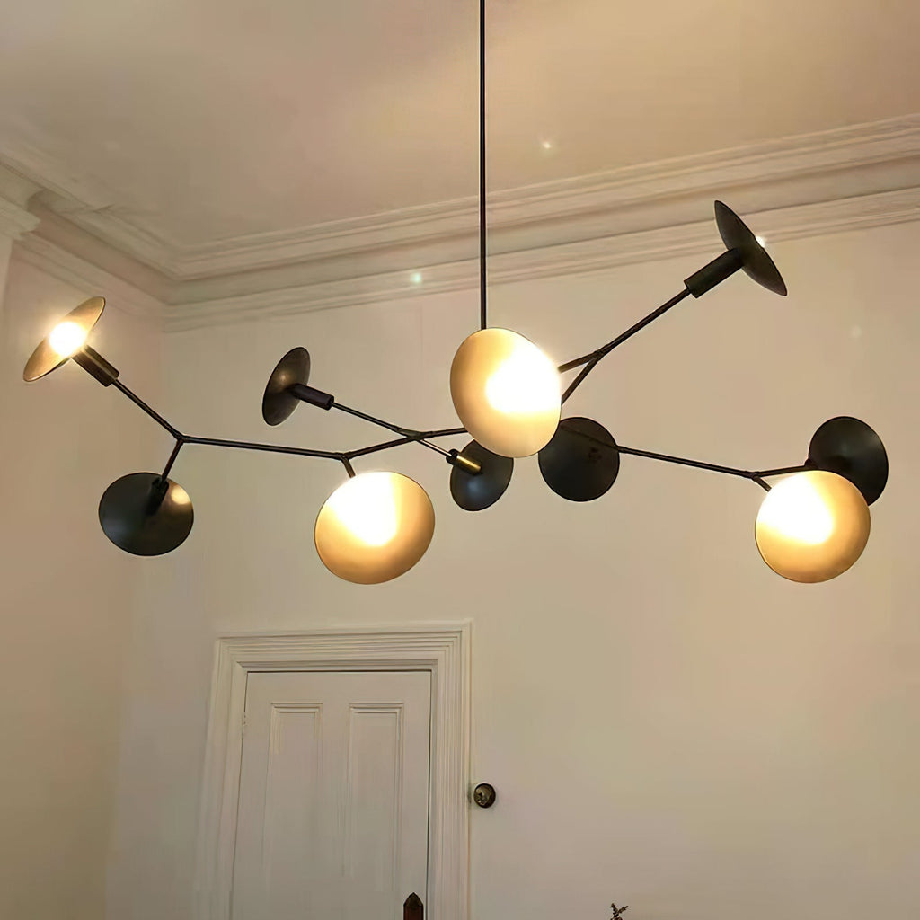 Tinduvyo Chandelier Métal Verre Minimaliste Moderne - Neutralighting