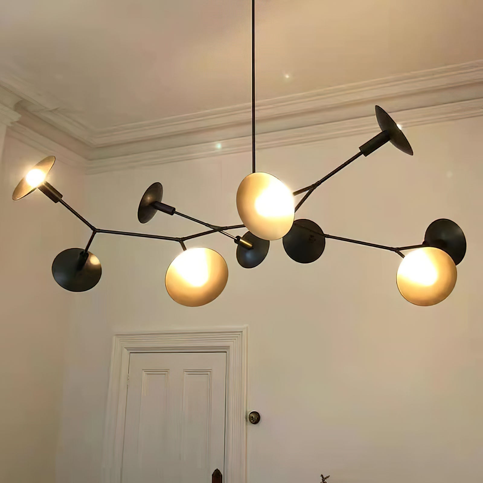 Tinduvyo Chandelier Métal Verre Minimaliste Moderne - Neutralighting