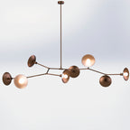 Tinduvyo Chandelier Métal Verre Minimaliste Moderne - Neutralighting