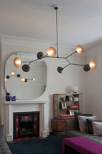 Tinduvyo Chandelier Métal Verre Minimaliste Moderne - Neutralighting