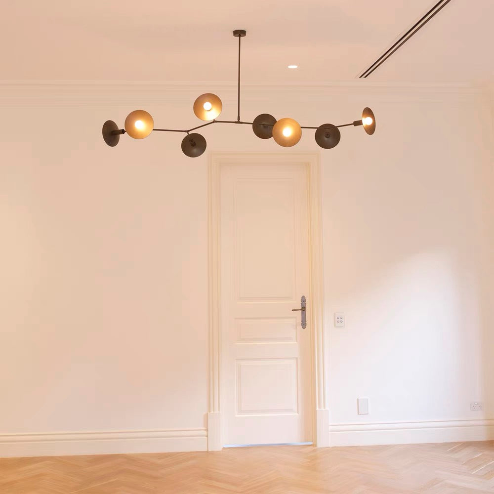 Tinduvyo Chandelier Métal Verre Minimaliste Moderne - Neutralighting