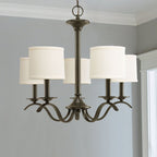Vatnuvys Chandelier Métal Laiton Tissu Traditionnel Premium - Neutralighting