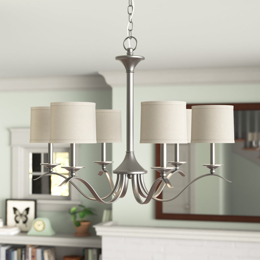 Vatnuvys Chandelier Métal Laiton Tissu Traditionnel Premium - Neutralighting