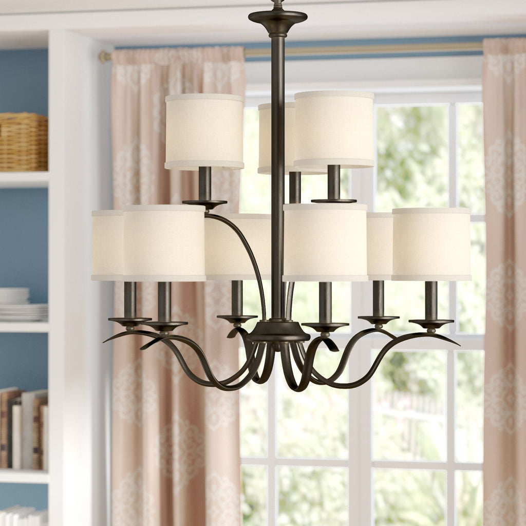 Vatnuvys Chandelier Métal Laiton Tissu Traditionnel Premium - Neutralighting
