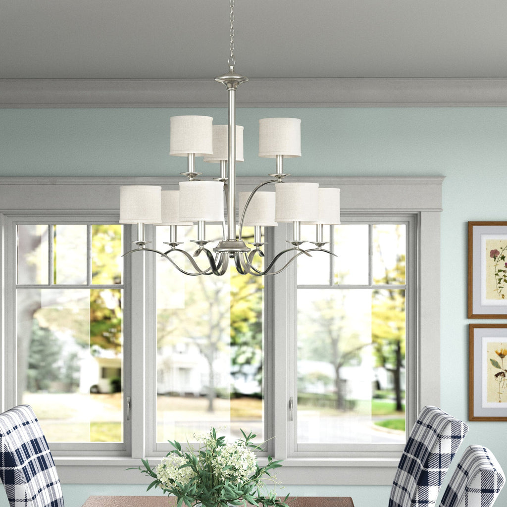 Vatnuvys Chandelier Métal Laiton Tissu Traditionnel Premium - Neutralighting