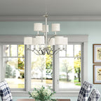 Vatnuvys Chandelier Métal Laiton Tissu Traditionnel Premium - Neutralighting