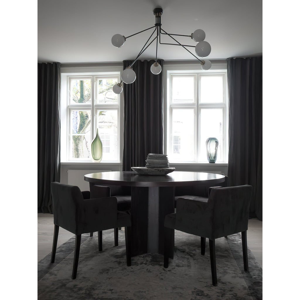 Vatnuvyo Moderne Minimaliste Laiton Métal Verre Plafonnier - Neutralighting
