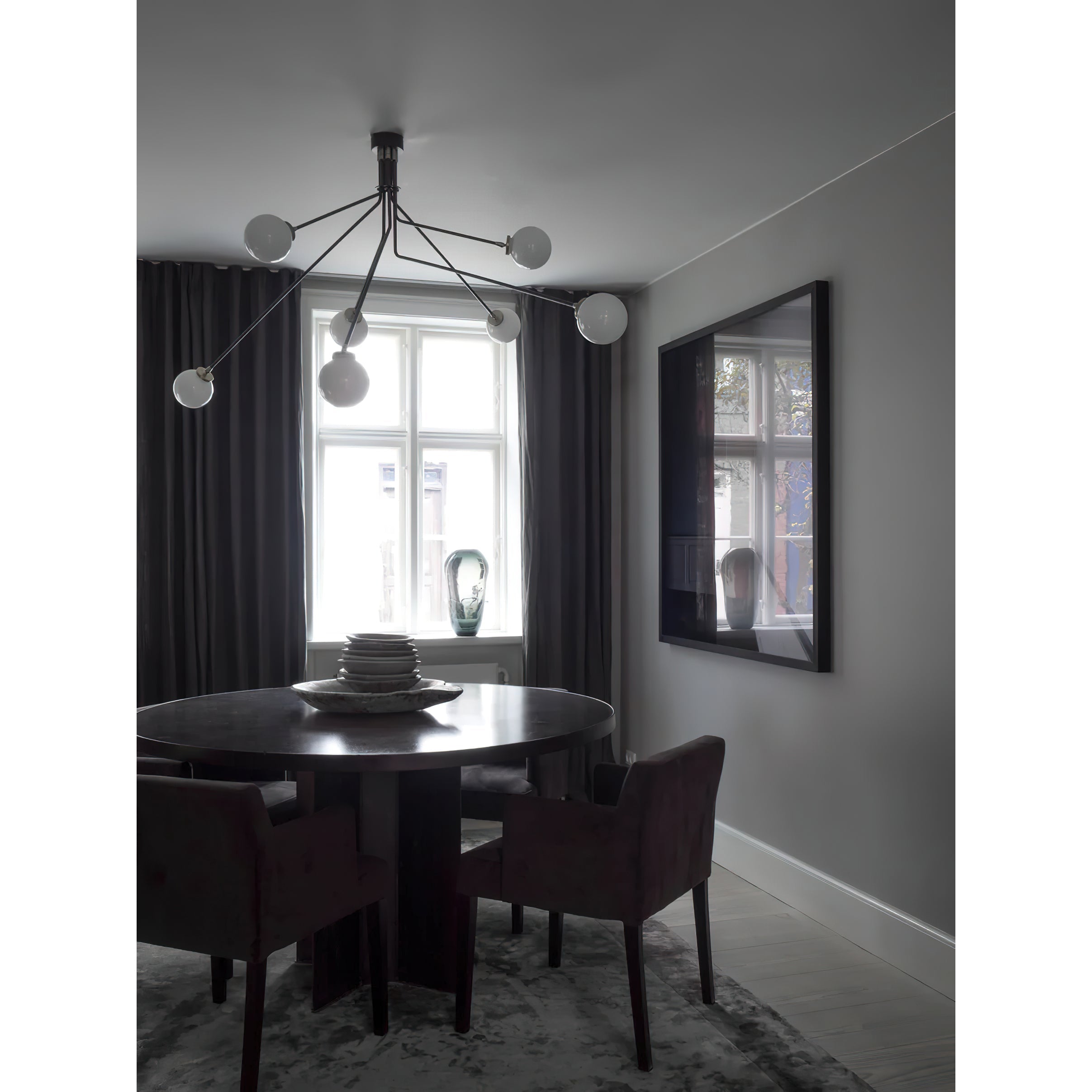 Vatnuvyo Moderne Minimaliste Laiton Métal Verre Plafonnier - Neutralighting