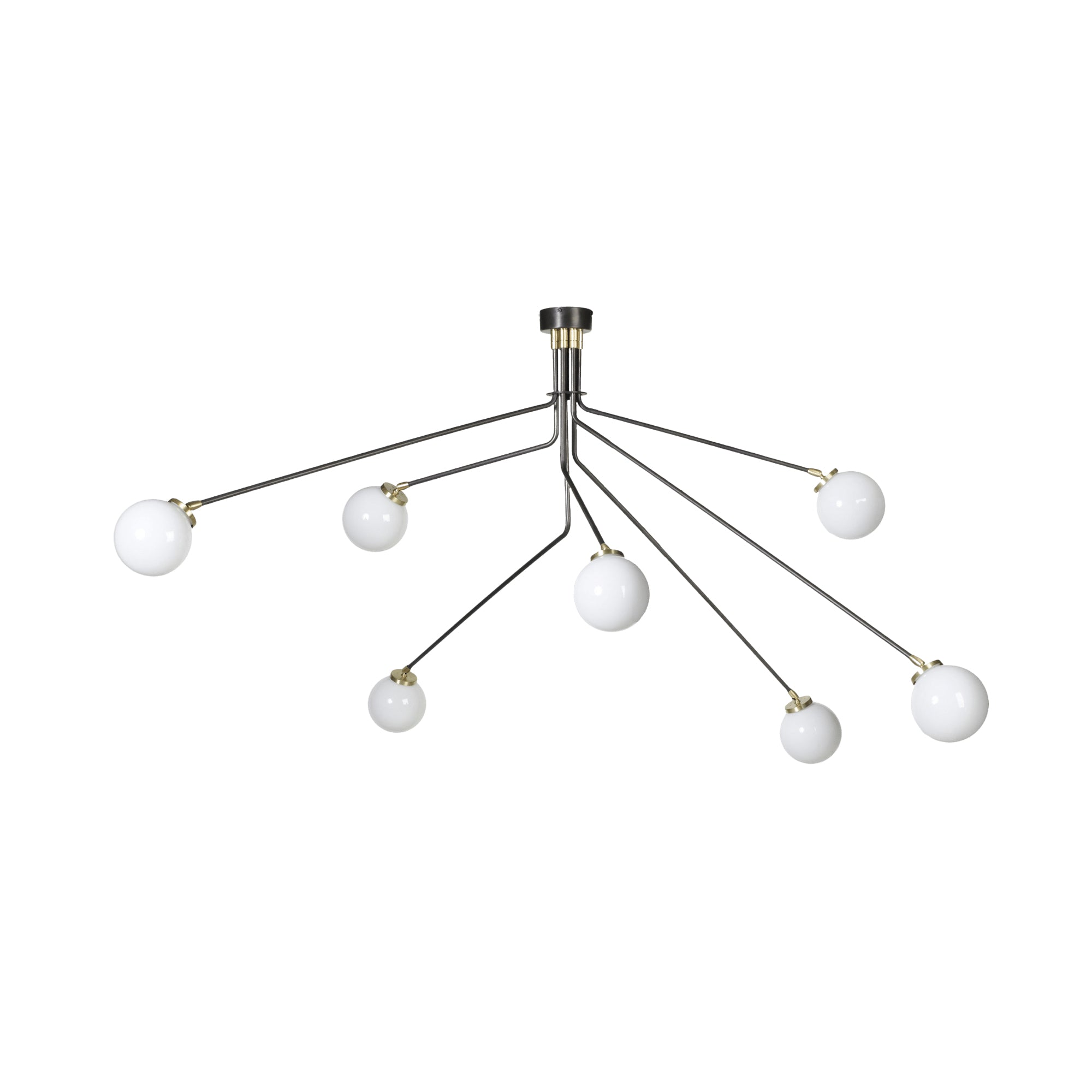 Vatnuvyo Moderne Minimaliste Laiton Métal Verre Plafonnier - Neutralighting