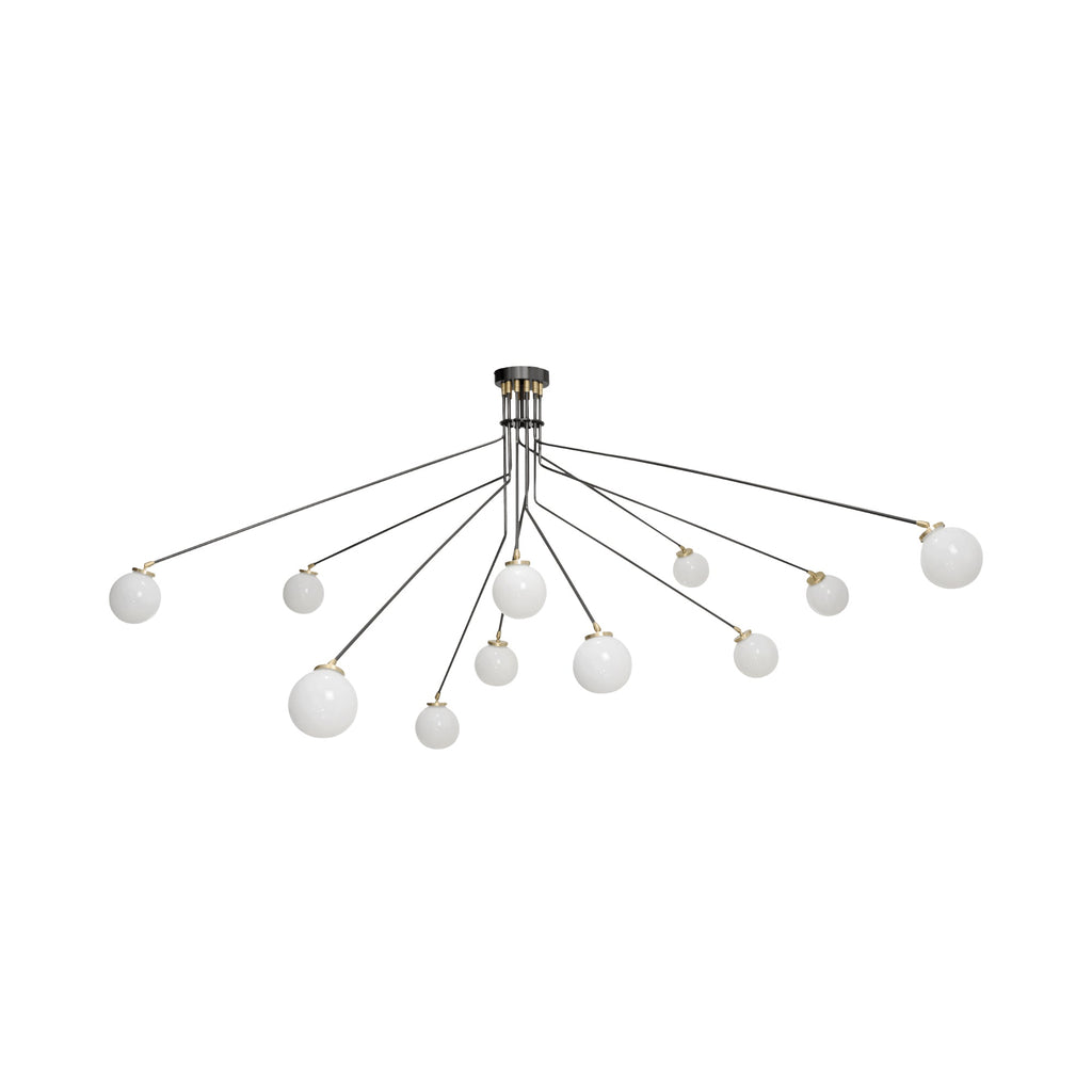Vatnuvyo Moderne Minimaliste Laiton Métal Verre Plafonnier - Neutralighting