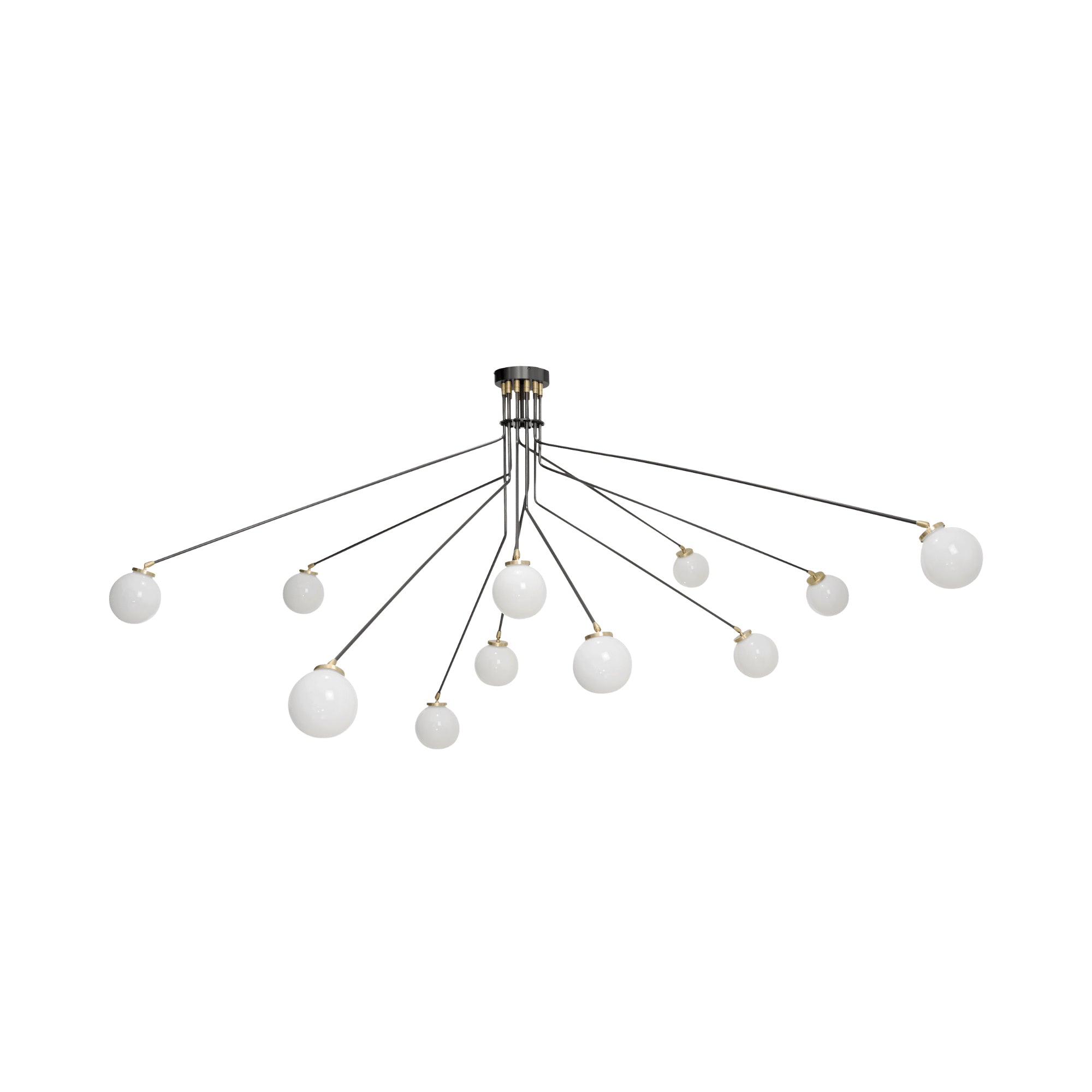 Vatnuvyo Moderne Minimaliste Laiton Métal Verre Plafonnier - Neutralighting