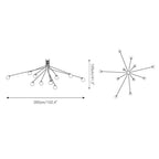 Vatnuvyo Moderne Minimaliste Laiton Métal Verre Plafonnier - Neutralighting