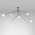 Vatnuvyo Moderne Minimaliste Laiton Métal Verre Plafonnier - Neutralighting