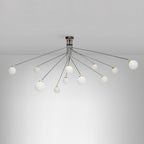 Vatnuvyo Moderne Minimaliste Laiton Métal Verre Plafonnier - Neutralighting