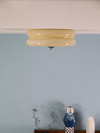 Lustra Plafonnier Art Déco Verre Vintage - Neutralighting