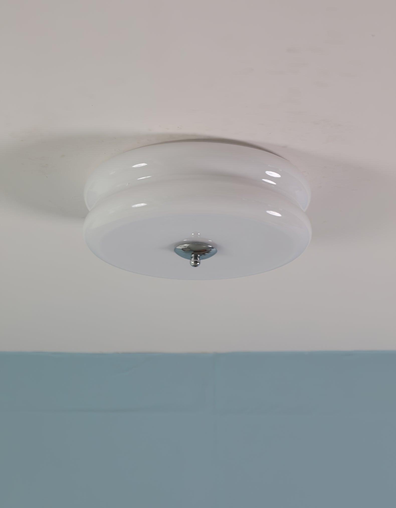 Lustra Plafonnier Art Déco Verre Vintage - Neutralighting