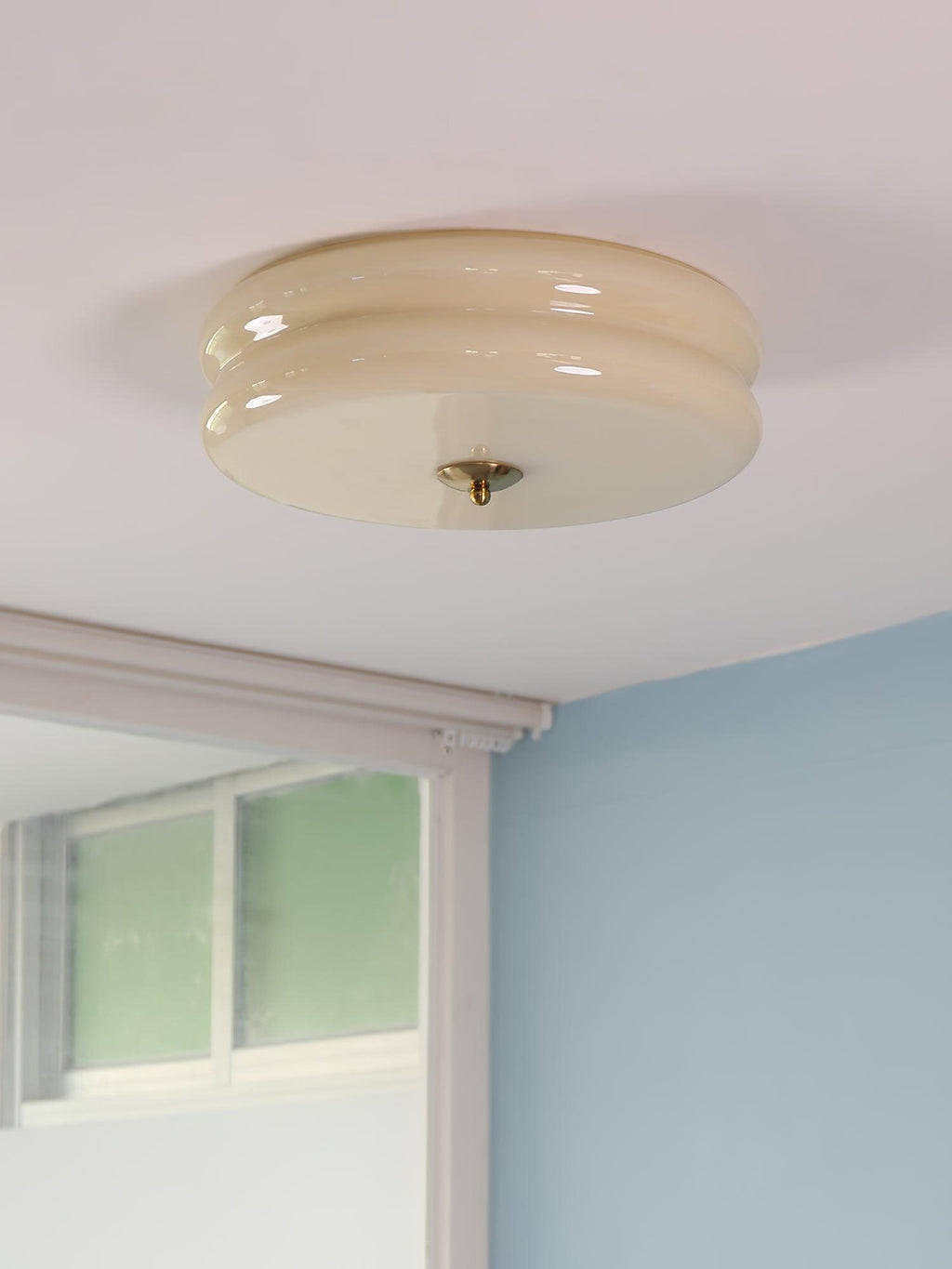 Lustra Plafonnier Art Déco Verre Vintage - Neutralighting