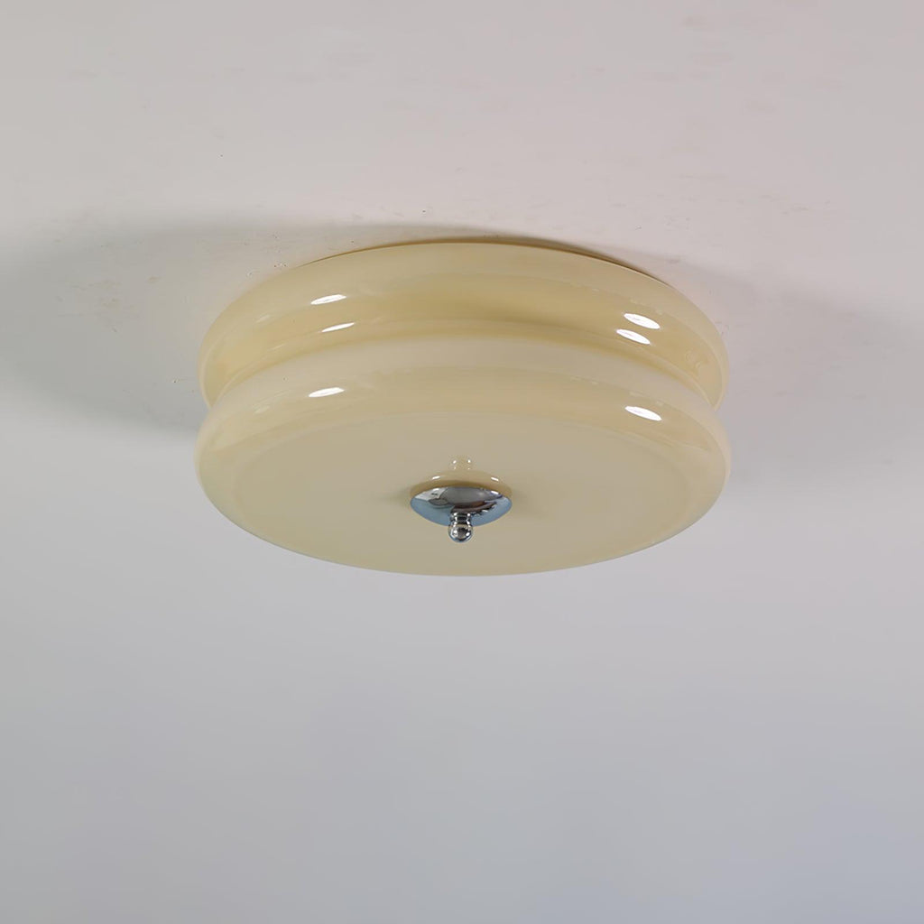Lustra Plafonnier Art Déco Verre Vintage - Neutralighting