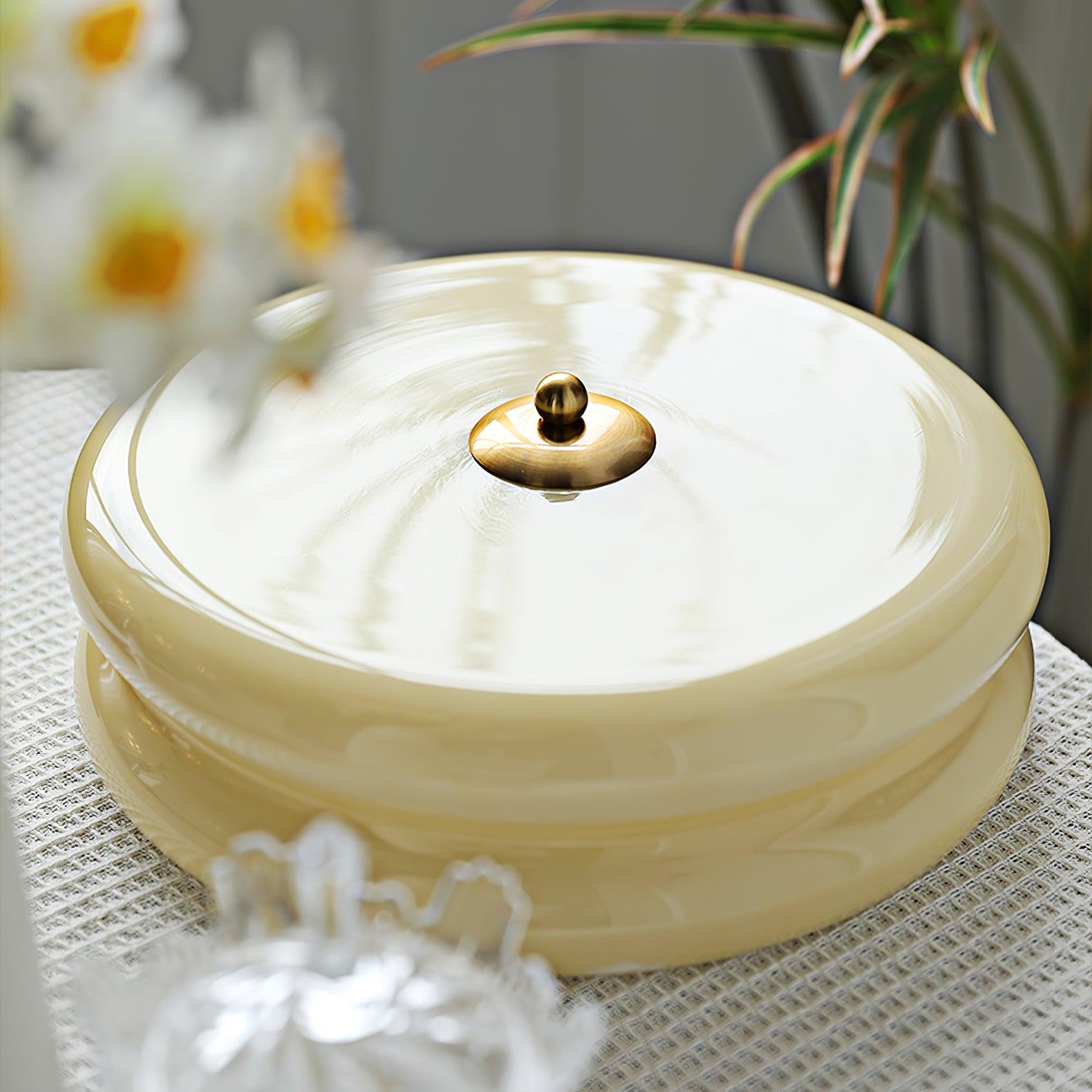 Lustra Plafonnier Art Déco Verre Vintage - Neutralighting